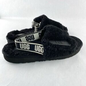 UGG Disco Slides Slippers Black Sandals Women's 6.5 (Big Kids 5)